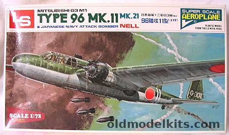 LS 1/72 Mitsubishi Nell G3 M1 Type 96 Mk11 or 21 Nell - Kisarazu or Mihoro or Kanoya Air Corps, A501 plastic model kit